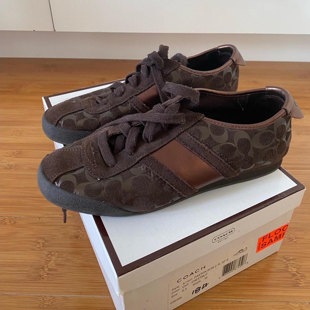Coach brown sneakers size 6.5